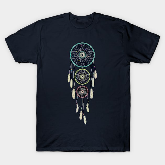 Dreamcatcher - Colourful T-Shirt by MellowGroove